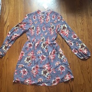 Lush Floral Long Sleeve Dress